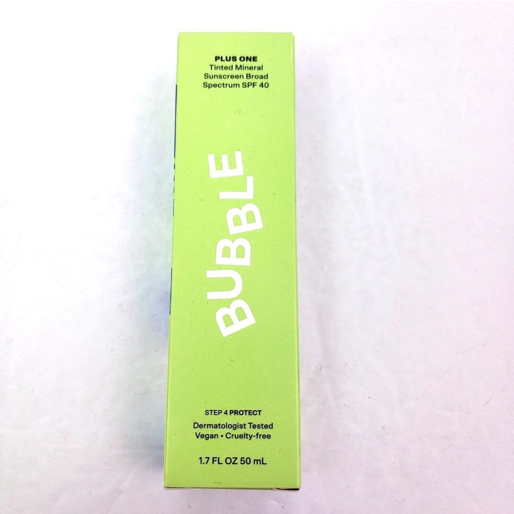 Bubble Skincare Plus One Tinted Mineral Sunscreen Broad Spectrum SPF 40 1.7oz